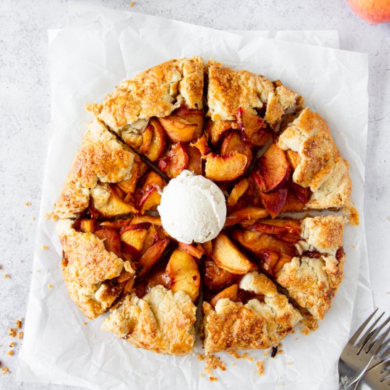 Rustic Peach Galette