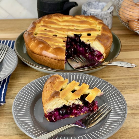 Russian Blueberry Pie