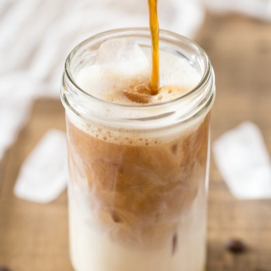 Cardamom cold brew iced latte