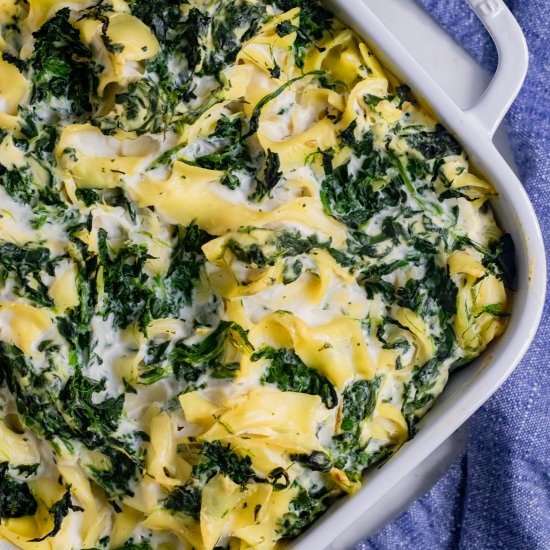 Vegan Spinach Noodle Kugel