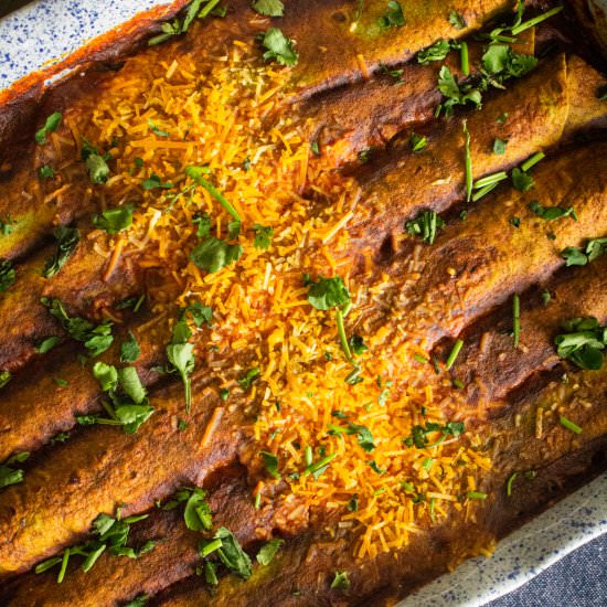 Zucchini Black Bean Enchiladas