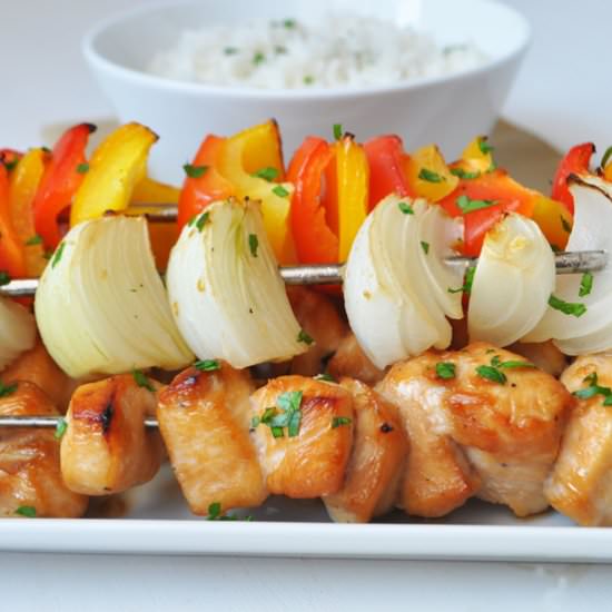 Honey Chicken Kabobs