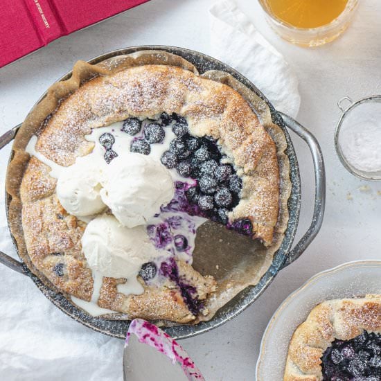 VEGAN BLUEBERRY GALETTE | QUICK