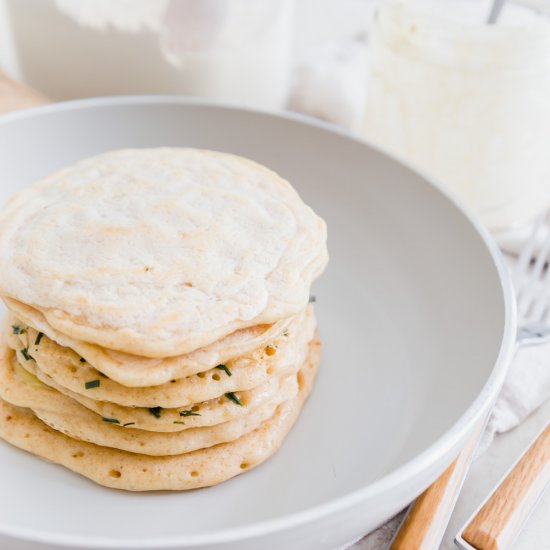 1-Ingredient Sourdough Pancakes