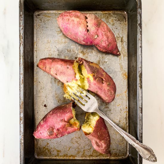 Baked Japanese Sweet Potatoes