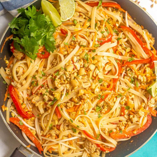 Easy chicken pad Thai