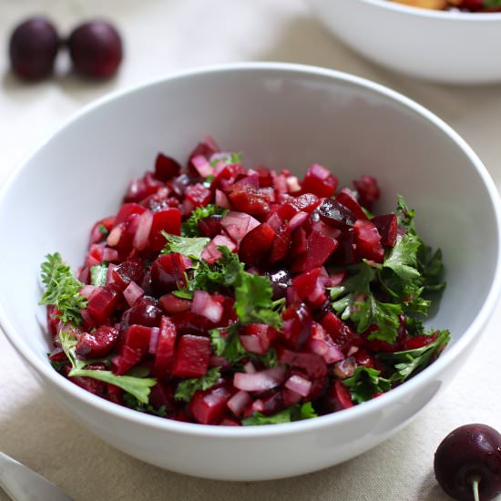 Cherry Salsa with Beets