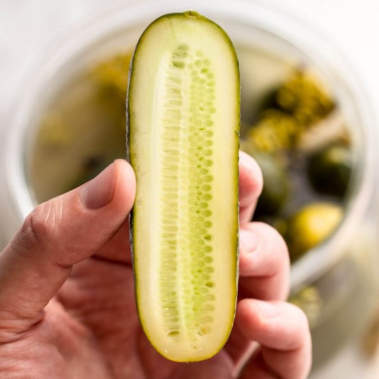 Easy Lacto Fermented Cucumbers