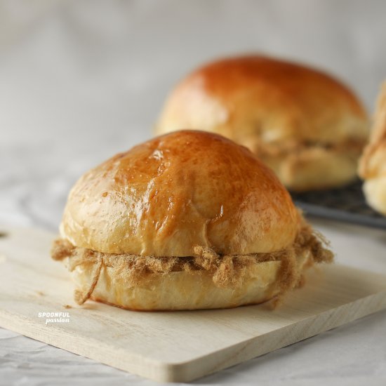 Meat Floss Bun [Tangzhong Method]