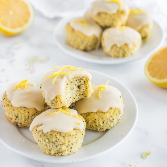 Keto Lemon Poppyseed Muffins