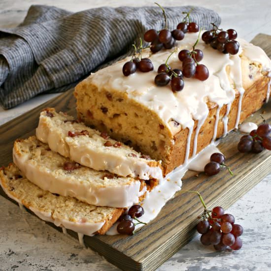 Champagne Grape Loaf Cake