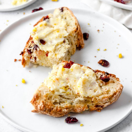 Cranberry Orange Soda Bread