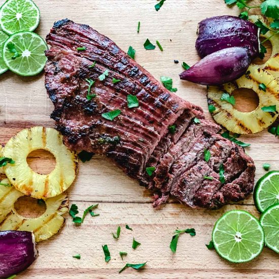 Pineapple Lime Flank Steak