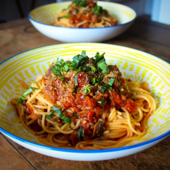 Vegan Spaghetti Bolognese