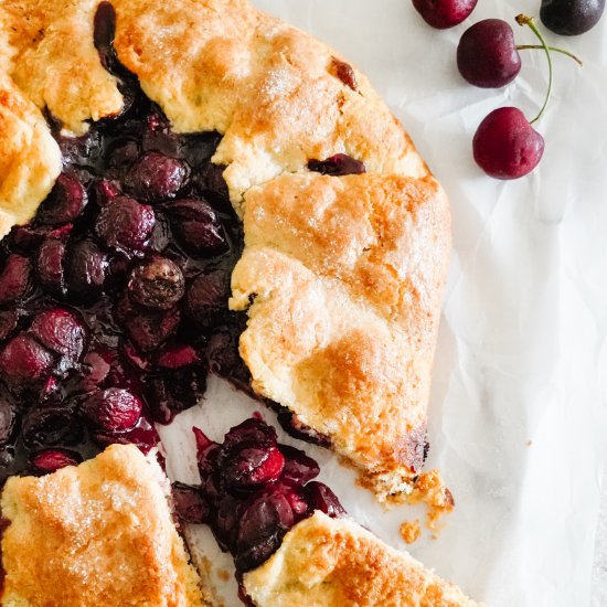 Bourbon Cherry Galette