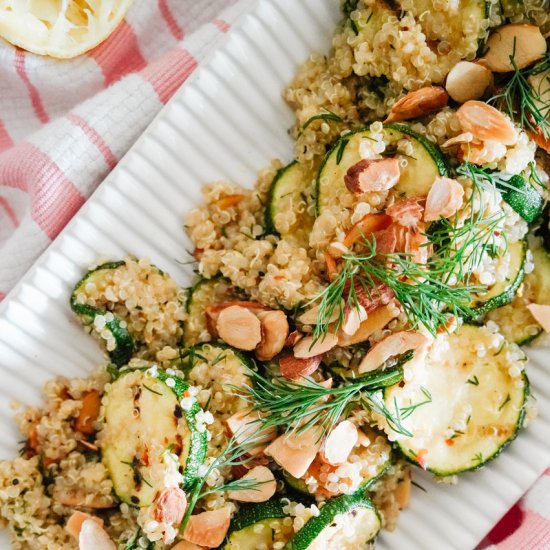 Grilled Zucchini + Quinoa Salad