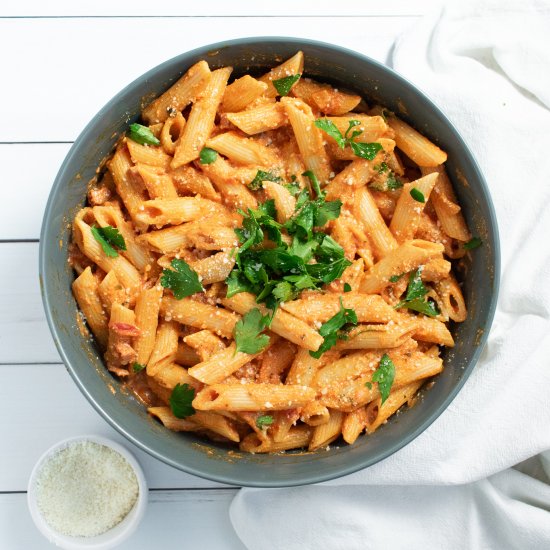 Lightened-Up Penne a la Vodka