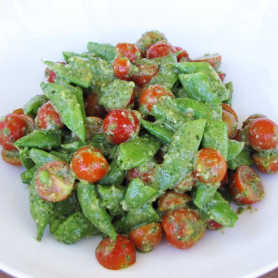 Tomato Snap Pea Salad