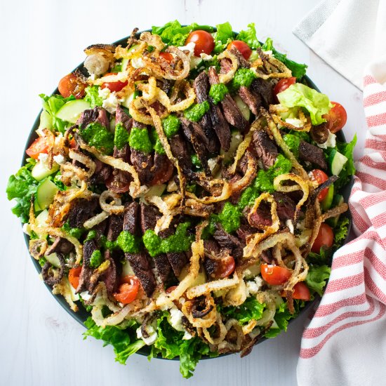 Skirt Steak Salad with Chimichurri