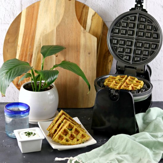 Gluten Free Falafel Waffles