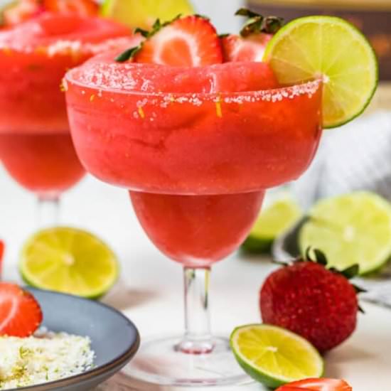 frozen strawberry margarita!