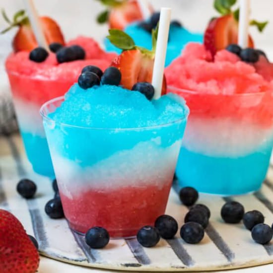 red white and blue margariatas!