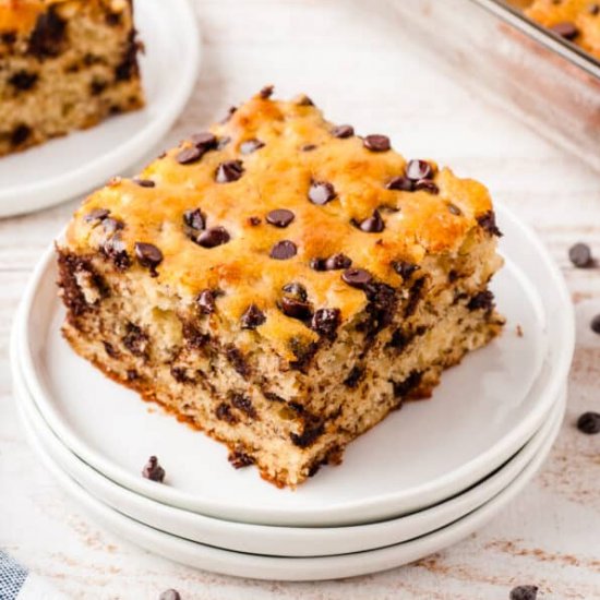 chocolate chip banana bars!