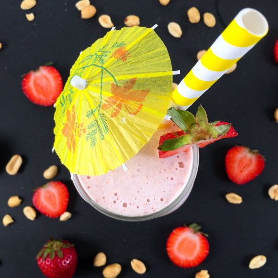 PB Strawberry Banana Smoothie