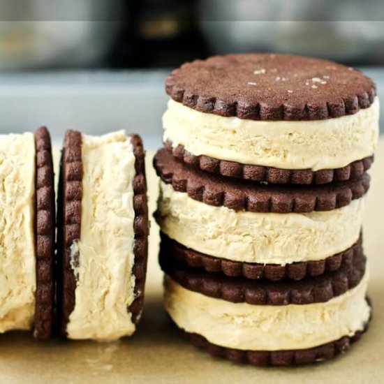 Cookie Butter Ice Cream Sandwiches