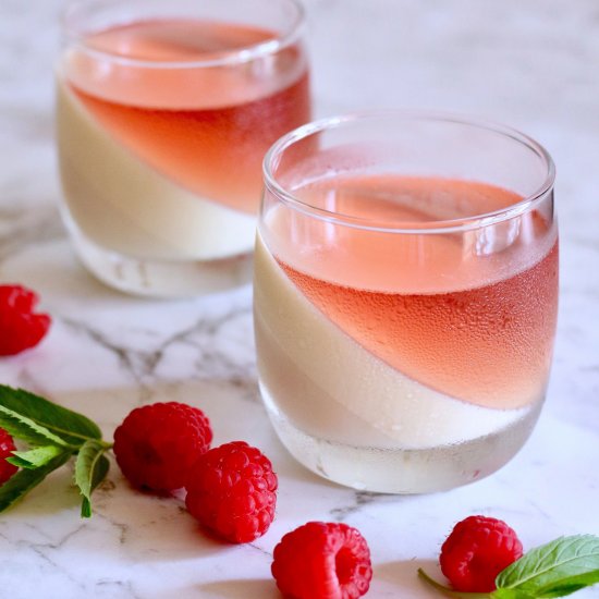 Pink Champagne Panna Cotta