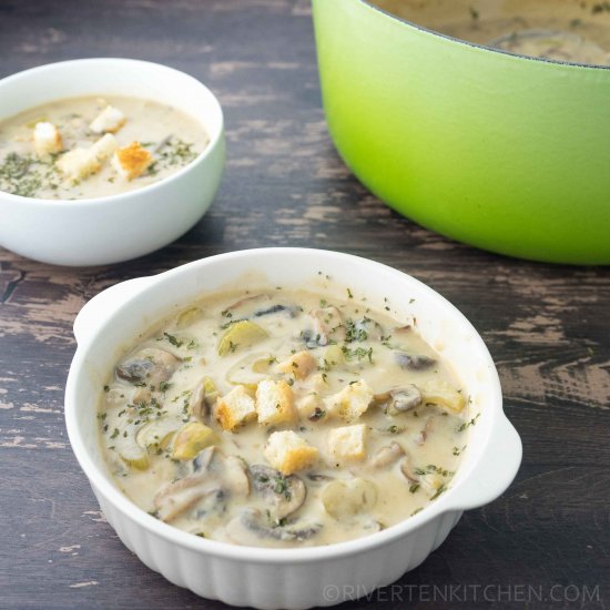 Mushroom and Celery Soup