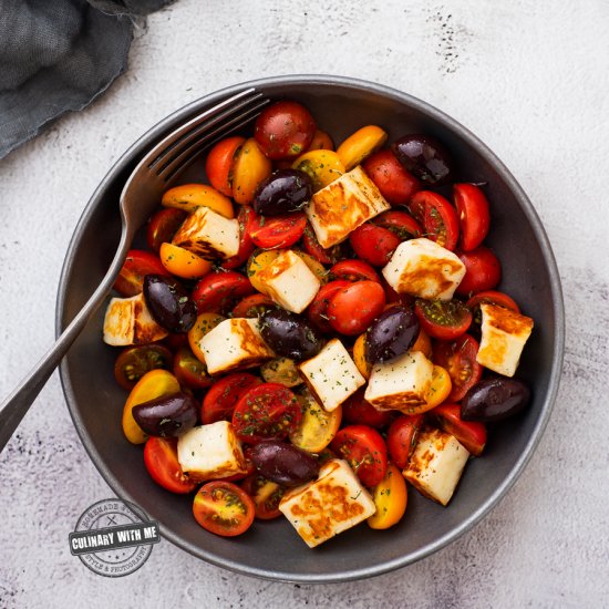 Grilled Halloumi Salad