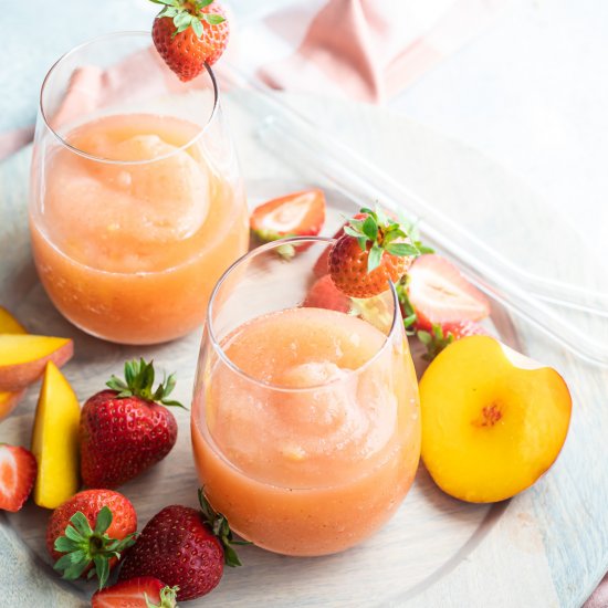 Strawberry Peach Frosé