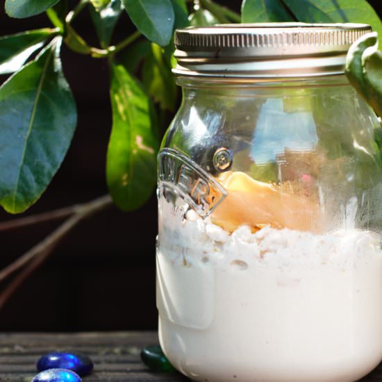 Overnight Tropical Breakfast Jars