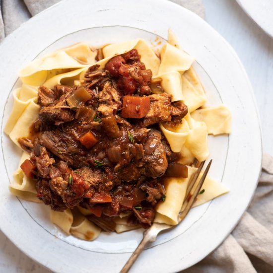 Tomato Braised Pork Ragu