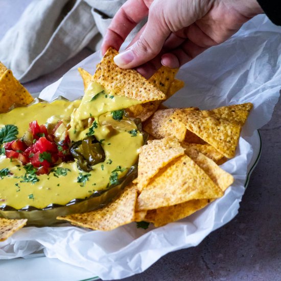 Vegan Queso Dip (dairy free)