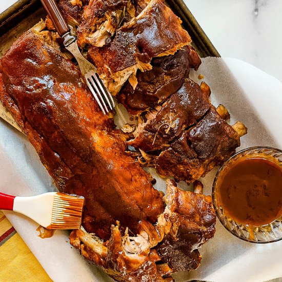 Oven Baked Deep South Barbecue Ribs