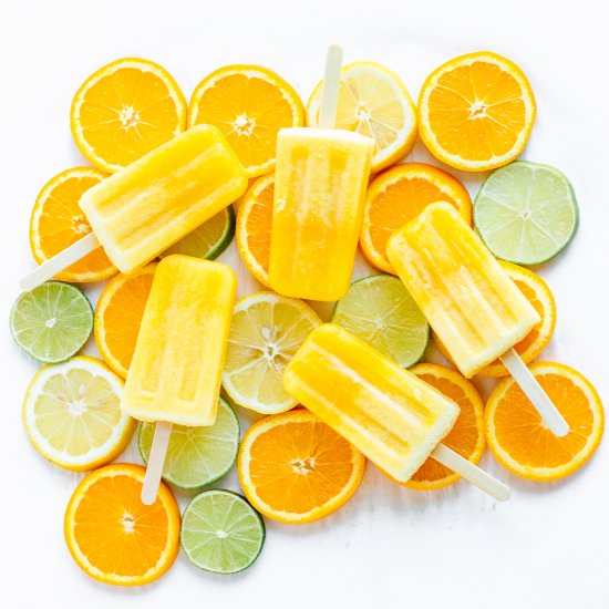 Orange Lemon Lime Popsicles