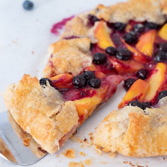 Peach Blueberry Galette