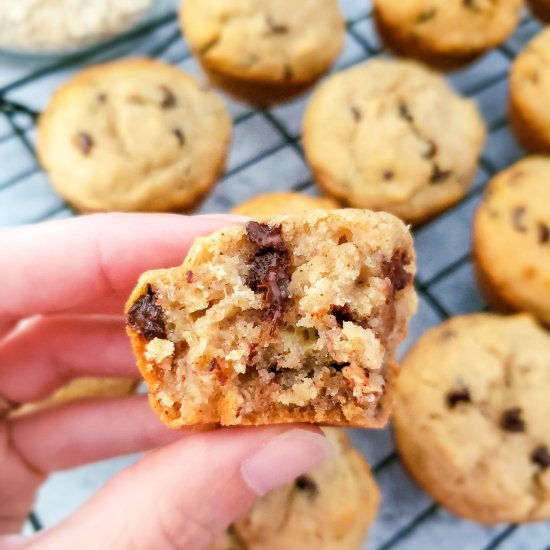 Sugar Free Banana Oatmeal Muffins