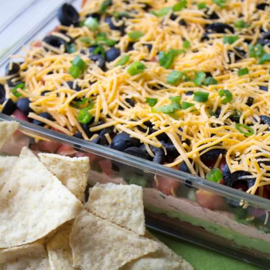 Healthier Seven Layer Taco Dip