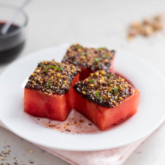 Pistachio Dukkah-Spiced Watermelon