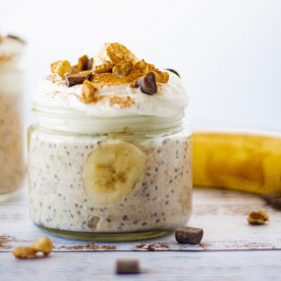 Banana Bread Overnight Oats