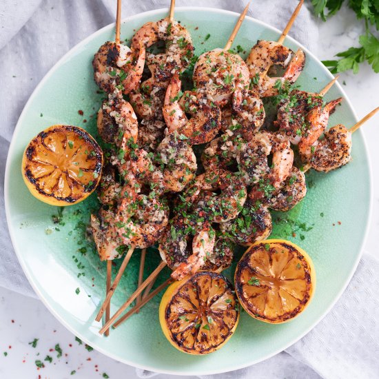 Grilled Turkish Shrimp Kebabs