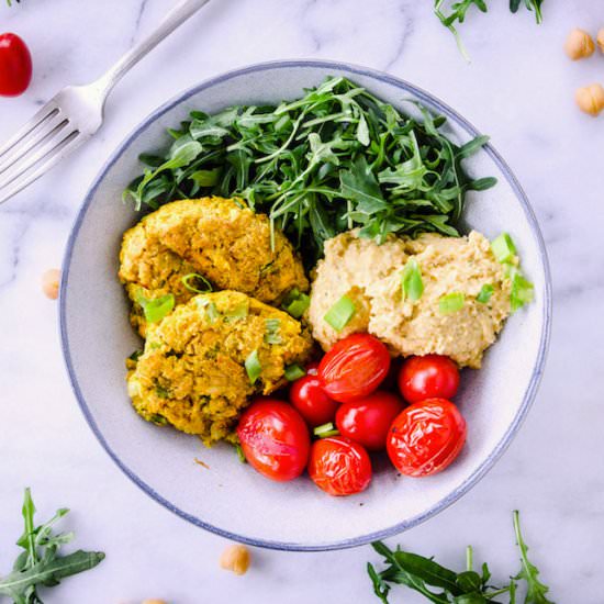 Chickpea Fritter Bowls