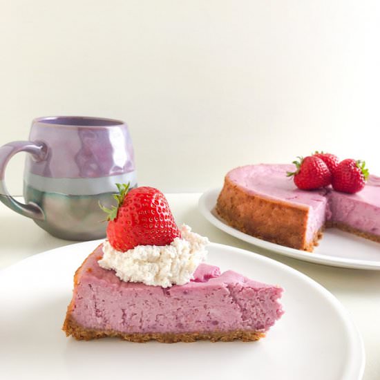 Purple Sweet Potato Cheesecake