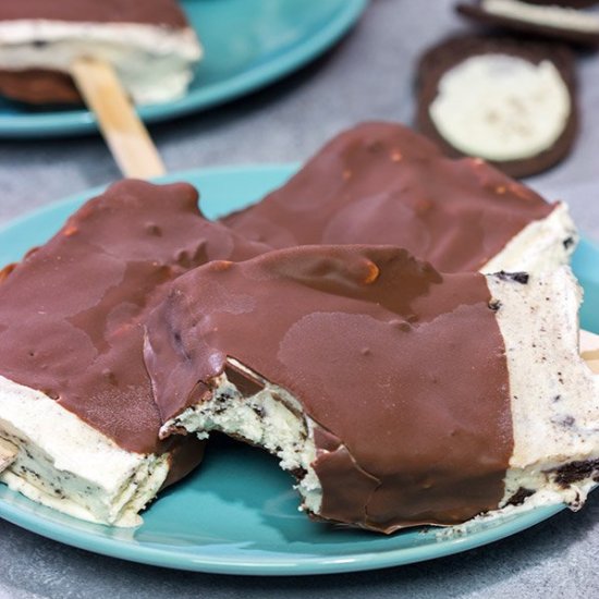 No Churn Oreo Ice Cream Bars