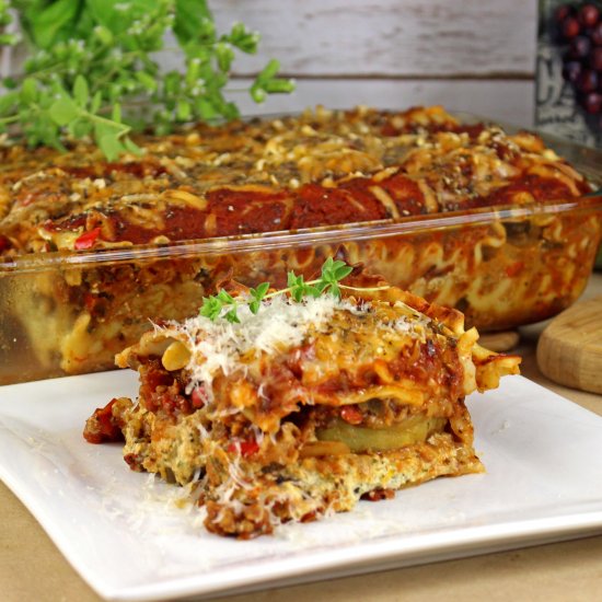 Eggplant Parmigiana Lasagna VEGAN!