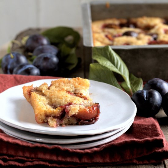 italian plum cobbler