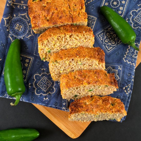 Air Fryer Jalapeno Cheddar Cornbread